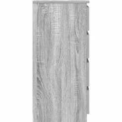 vidaXL Dressoir met lades 37,5x35x99 cm spaanplaat grijs Sonoma