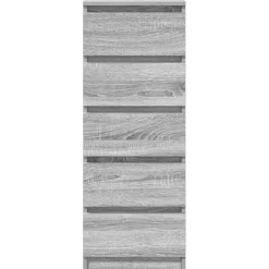 vidaXL Dressoir met lades 37,5x35x99 cm spaanplaat grijs Sonoma