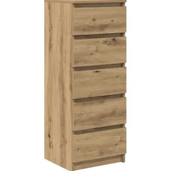 vidaXL Dressoir met lades 37,5x35x99cm spaanplaat artisanaal eikenhout
