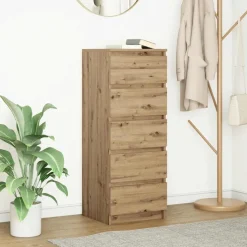 vidaXL Dressoir met lades 37,5x35x99cm spaanplaat artisanaal eikenhout