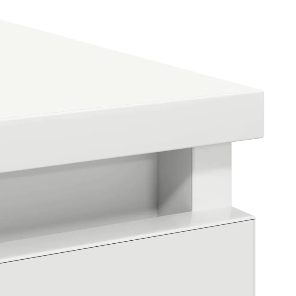 vidaXL Dressoir met lade 71x35x65 cm spaanplaat wit