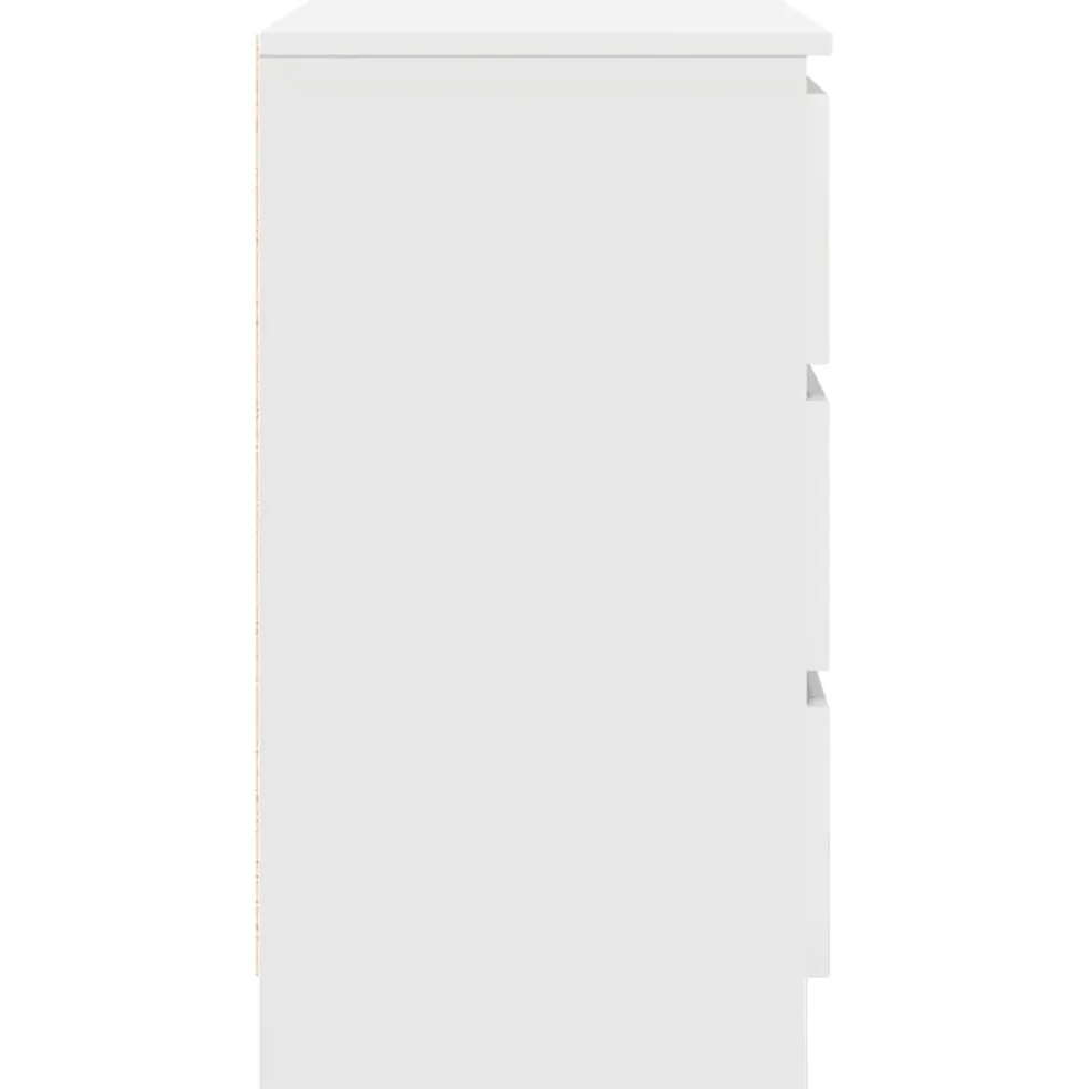 vidaXL Dressoir met lade 71x35x65 cm spaanplaat wit