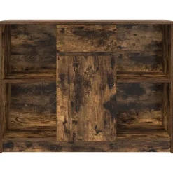 vidaXL Dressoir met lade 101x35x76 cm spaanplaat gerookt eikenkleurig