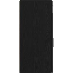 vidaXL Dressoir met lade Zwart Eiken 30 x 42,5 x 93 cm