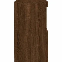 vidaXL Dressoir met LED-verlichting 41x37x67 cm bruin eikenkleur