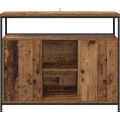 vidaXL Dressoir Oud Hout 100 x 35 x 80 cm Bewerkt hout