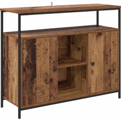 vidaXL Dressoir Oud Hout 100 x 35 x 80 cm Bewerkt hout
