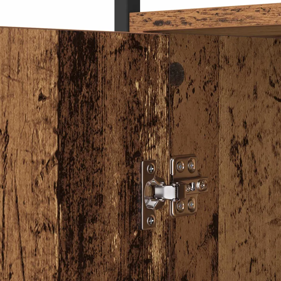vidaXL Dressoir Oud Hout 100 x 35 x 80 cm Bewerkt hout