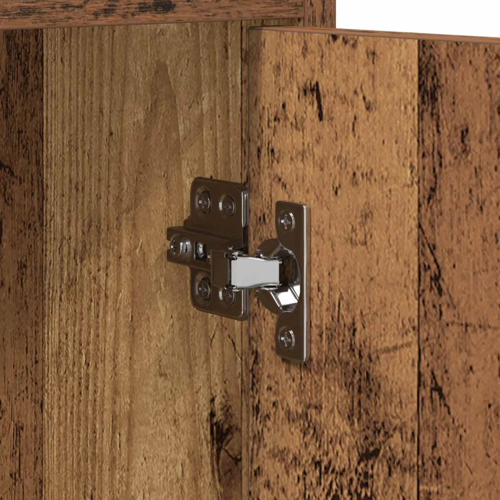 vidaXL Dressoir Oud hout 40 x 36 x 80 cm Bewerkt hout