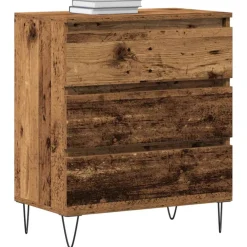 vidaXL Dressoir Oudhout 60 x 35 x 70 cm Bewerkt hout