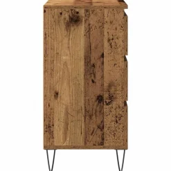 vidaXL Dressoir Oudhout 60 x 35 x 70 cm Bewerkt hout