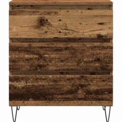 vidaXL Dressoir Oudhout 60 x 35 x 70 cm Bewerkt hout