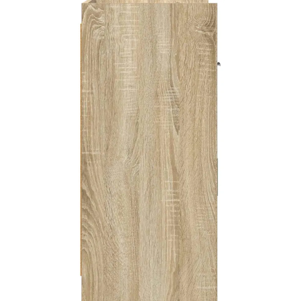vidaXL Dressoir Sonoma Eiken 75 x 36 x 80 cm Bewerkt hout