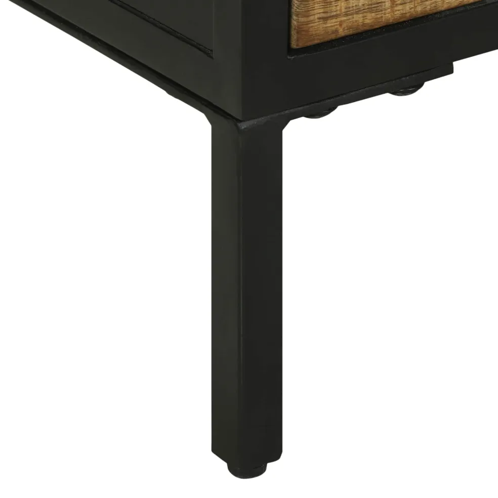 vidaXL Dressoirs 70 x 35 x 70 cm Bruin Massief ruw mangohout