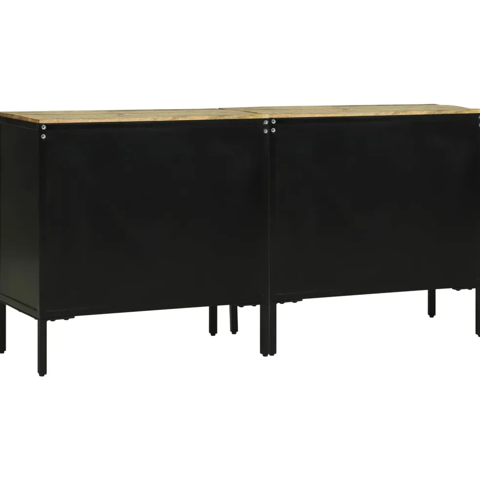 vidaXL Dressoirs 70 x 35 x 70 cm Bruin Massief ruw mangohout