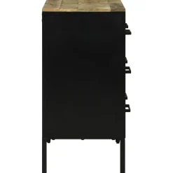 vidaXL Dressoirs 70 x 35 x 70 cm Bruin Massief ruw mangohout