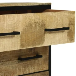 vidaXL Dressoirs 70 x 35 x 70 cm Bruin Massief ruw mangohout