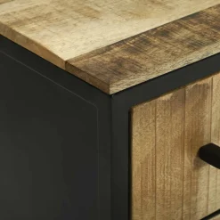 vidaXL Dressoirs 70 x 35 x 70 cm Bruin Massief ruw mangohout