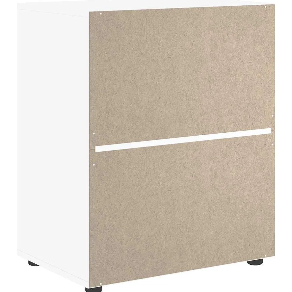 vidaXL Dressoir VISNES 60x40x73 cm bewerkt hout wit