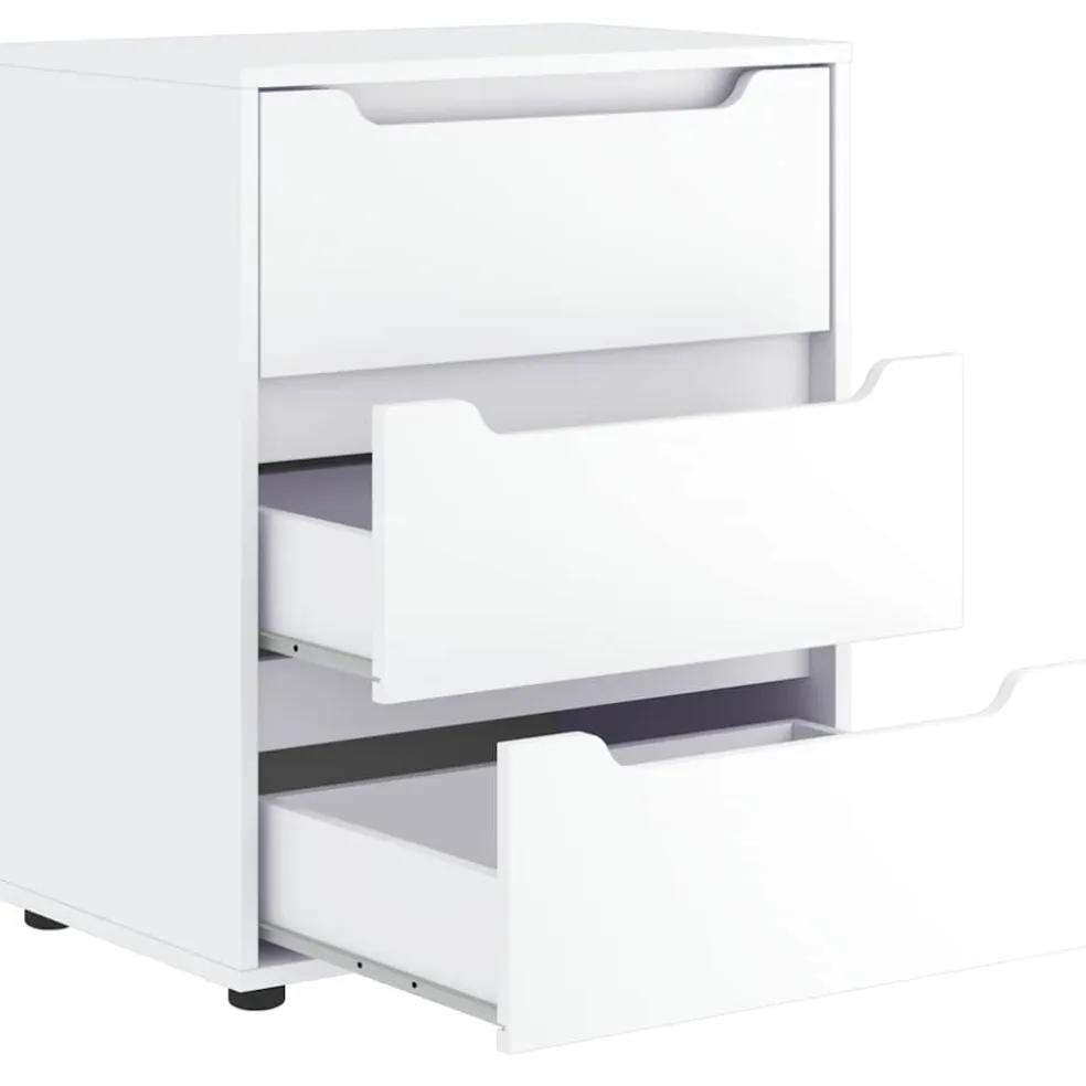 vidaXL Dressoir VISNES 60x40x73 cm bewerkt hout wit