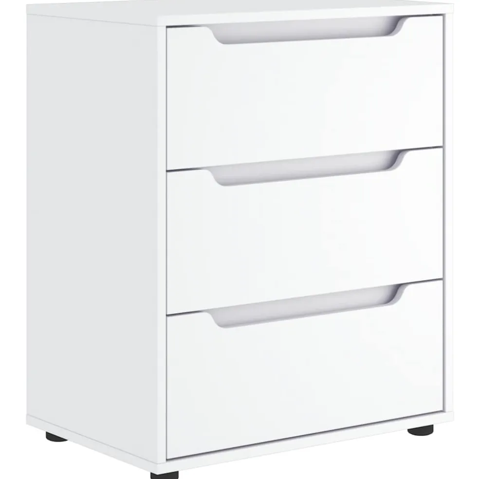 vidaXL Dressoir VISNES 60x40x73 cm bewerkt hout wit