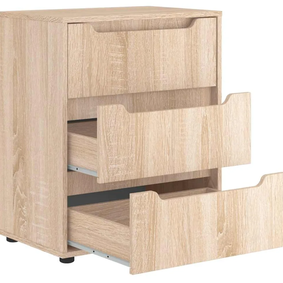 vidaXL Dressoir VISNES 60x40x73 cm spaanplaat sonoma eikenkleurig