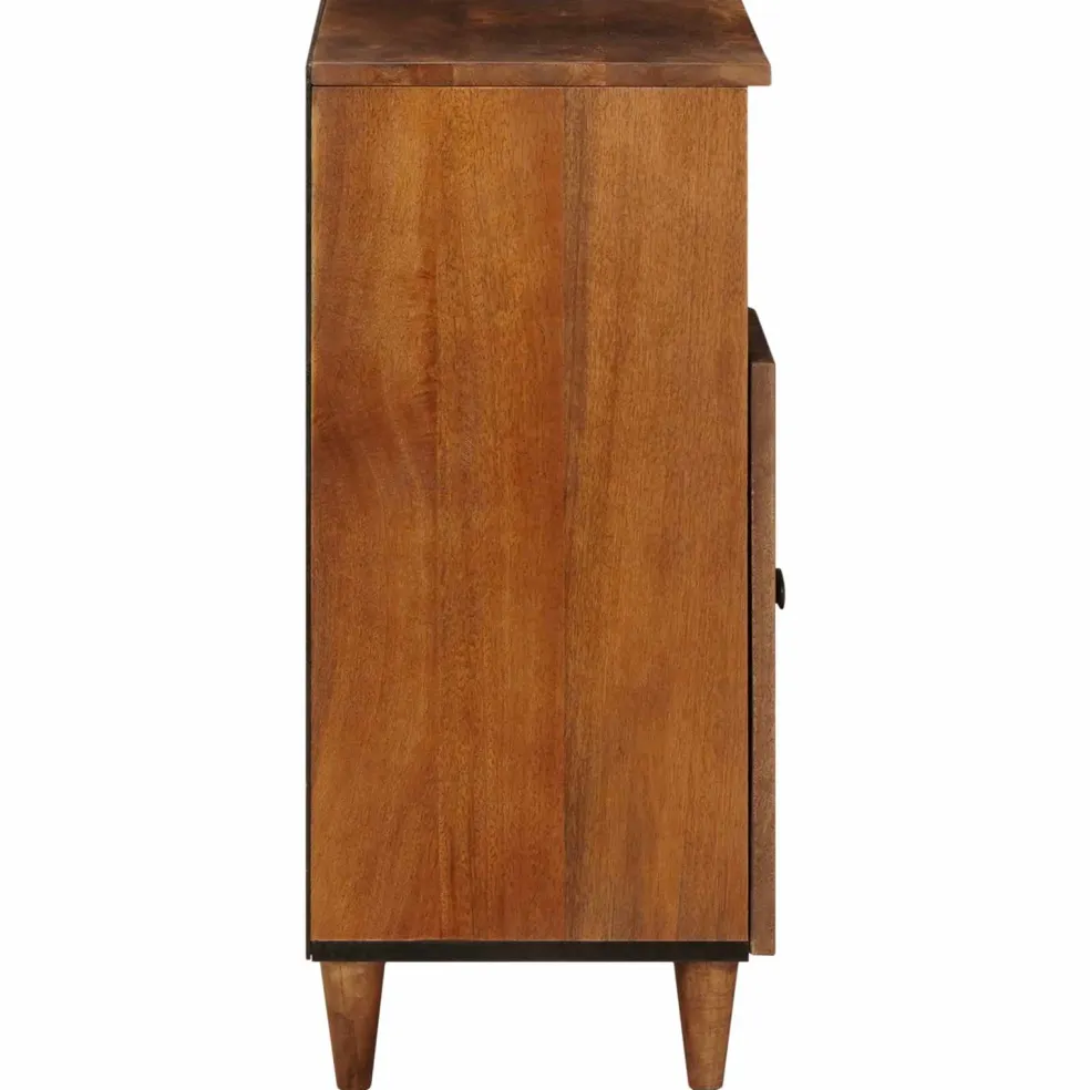 vidaXL Dressoir Walnotenhout 60 x 33 x 75 cm Massief Mango Hout