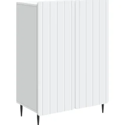 vidaXL Dressoir Wit 66 x 34,5 x 92 cm Bewerkt hout