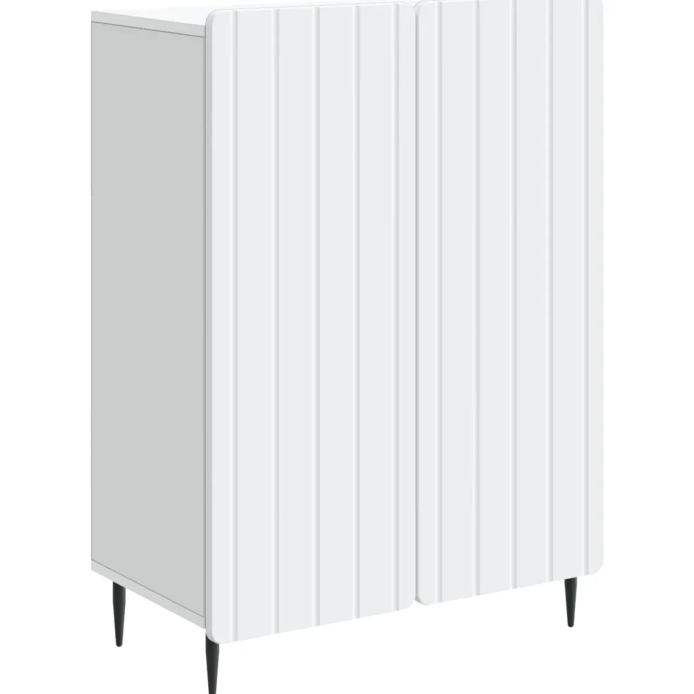 vidaXL Dressoir Wit 66 x 34,5 x 92 cm Bewerkt hout