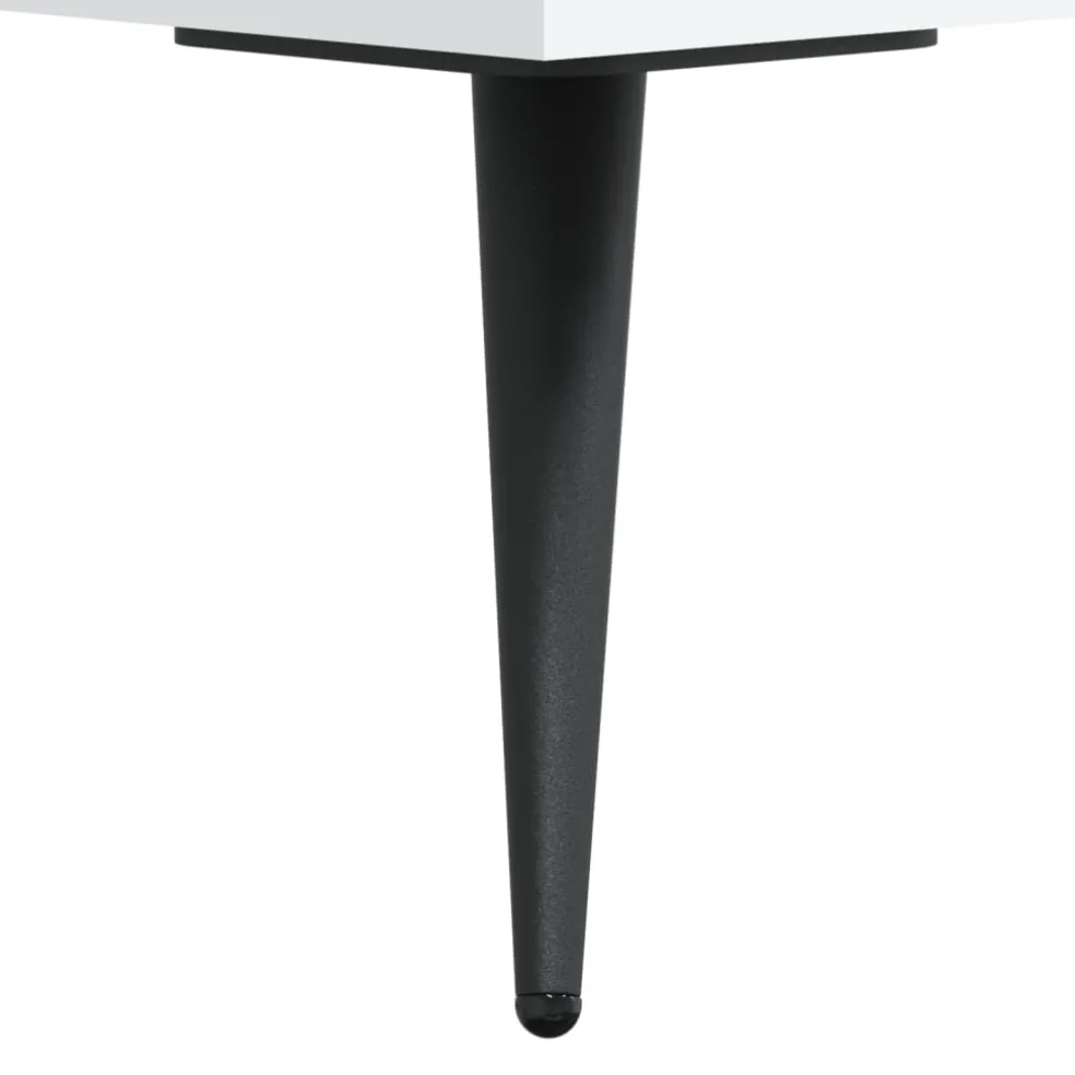 vidaXL Dressoir 69,5x34x90 cm bewerkt hout wit