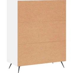 vidaXL Dressoir 69,5x34x90 cm bewerkt hout wit