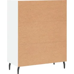 vidaXL Dressoir 69,5x34x90 cm bewerkt hout wit