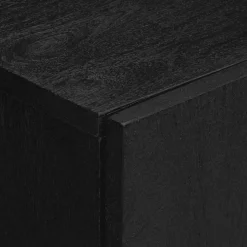 vidaXL Dressoir 60x33x75 cm bewerkt hout zwart