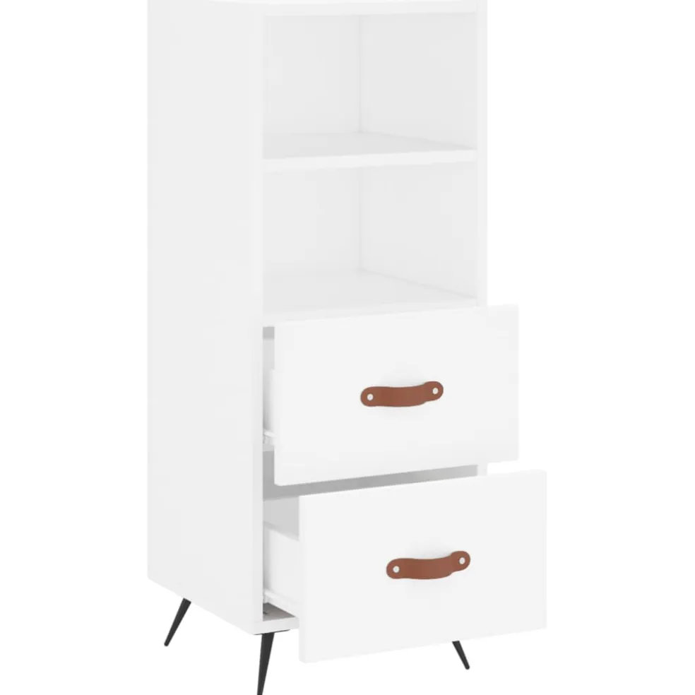 vidaXL Dressoir 40x35x70 cm bewerkt hout wit