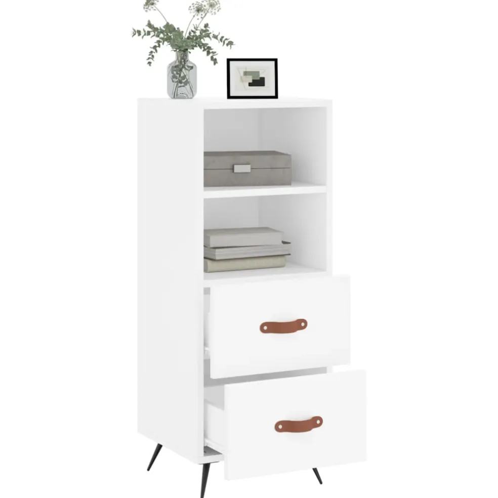 vidaXL Dressoir 40x35x70 cm bewerkt hout wit