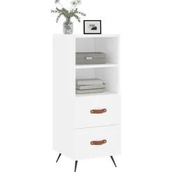 vidaXL Dressoir 40x35x70 cm bewerkt hout wit