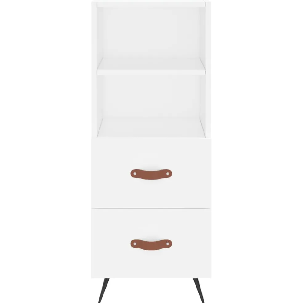 vidaXL Dressoir 40x35x70 cm bewerkt hout wit