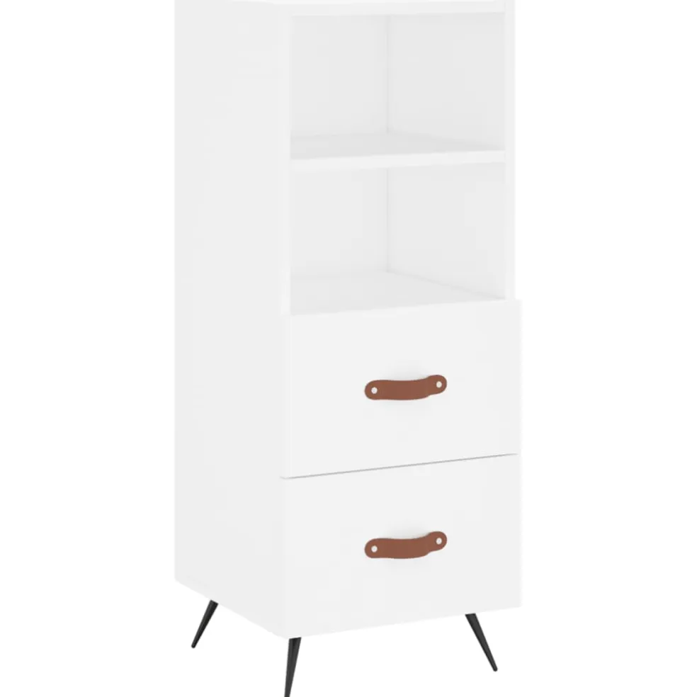 vidaXL Dressoir 40x35x70 cm bewerkt hout wit