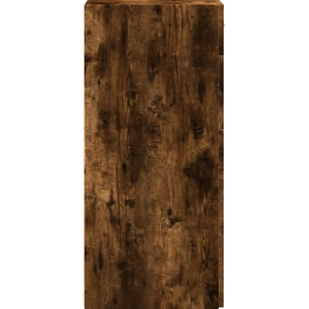 vidaXL Dressoir 50x42,5x93 cm bewerkt hout gerookt eikenkleurig