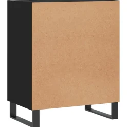 vidaXL Dressoir 57x35x70 cm bewerkt hout zwart