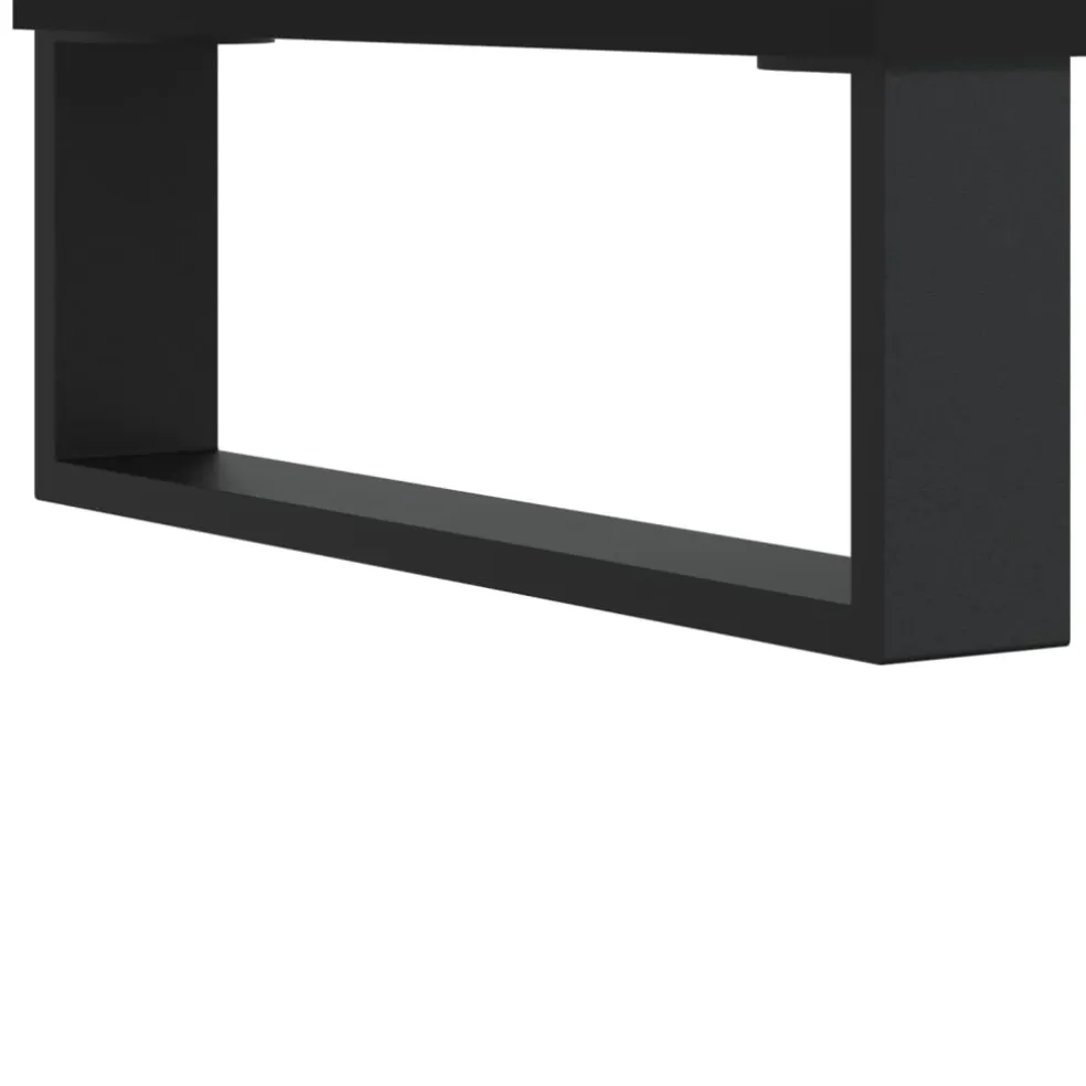 vidaXL Dressoir 57x35x70 cm bewerkt hout zwart