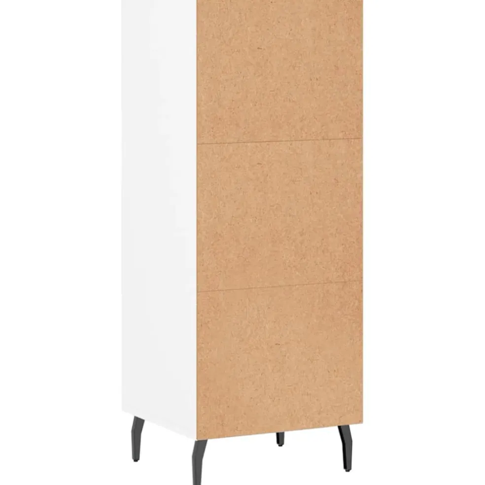 vidaXL Dressoir 34,5x32,5x90 cm bewerkt hout wit