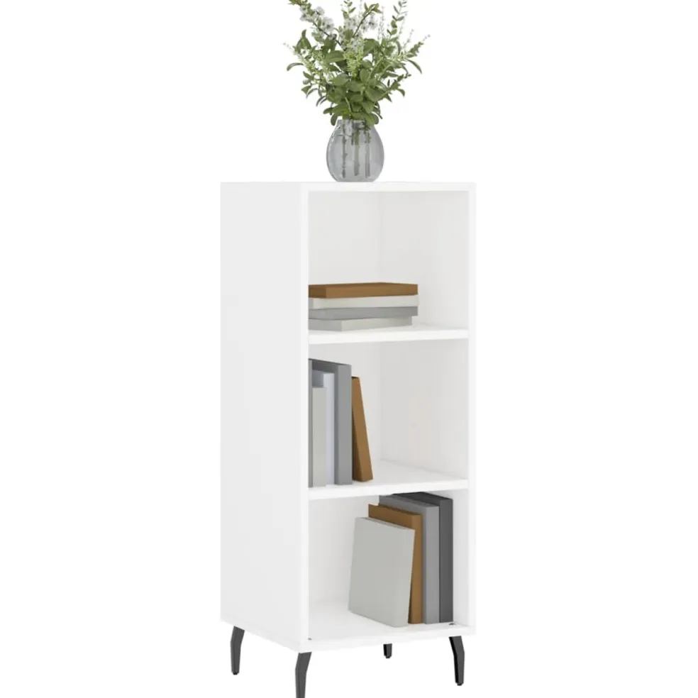 vidaXL Dressoir 34,5x32,5x90 cm bewerkt hout wit