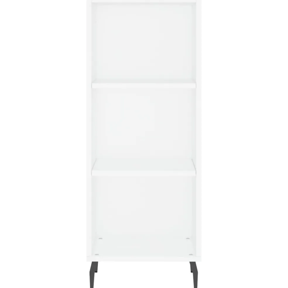 vidaXL Dressoir 34,5x32,5x90 cm bewerkt hout wit