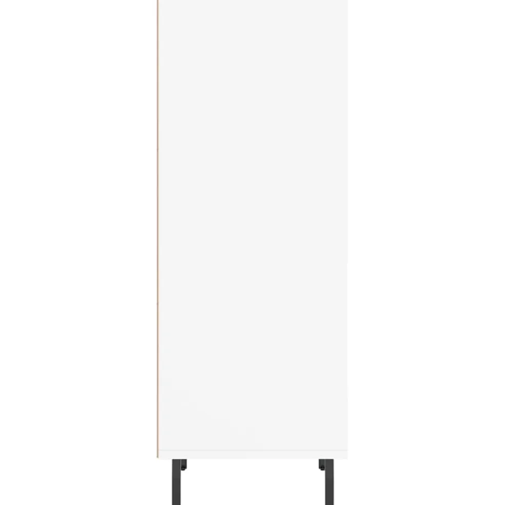 vidaXL Dressoir 34,5x32,5x90 cm bewerkt hout wit