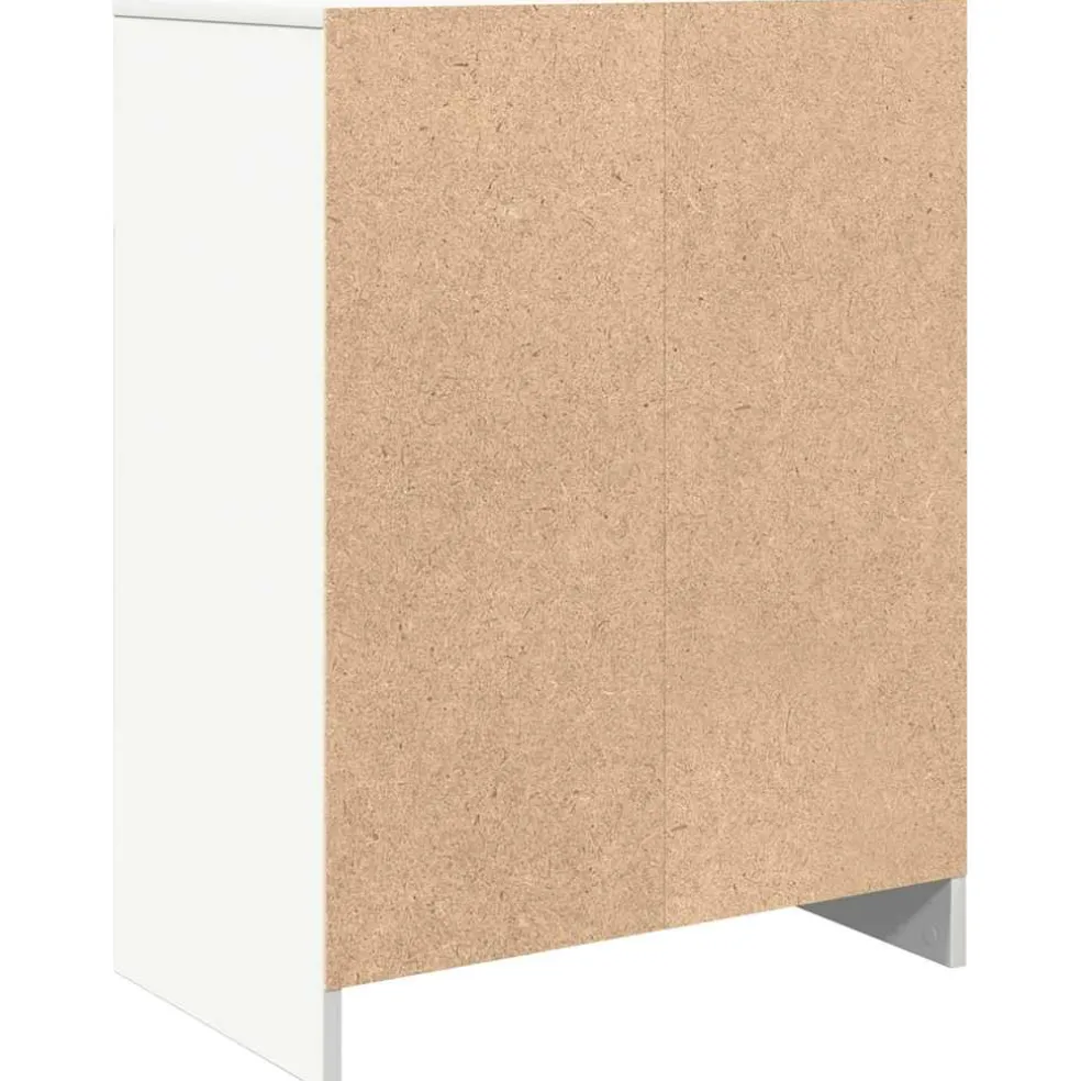 vidaXL Dressoir 57x34x76 cm bewerkt hout wit