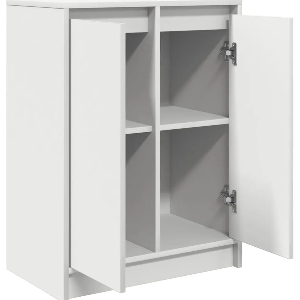 vidaXL Dressoir 57x34x76 cm bewerkt hout wit