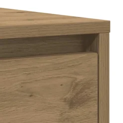 vidaXL Dressoir 29,5x34x76 cm bewerkt hout artisanaal eikenkleur