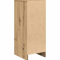 vidaXL Dressoir 29,5x34x76 cm bewerkt hout artisanaal eikenkleur