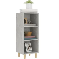 vidaXL Dressoir 34,5x32,5x90 cm bewerkt hout betongrijs